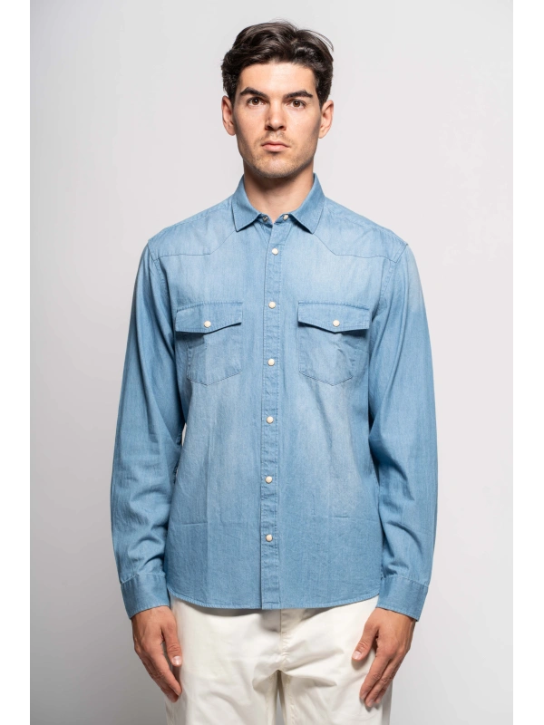 CAMICIA DENIM CAMPIONE