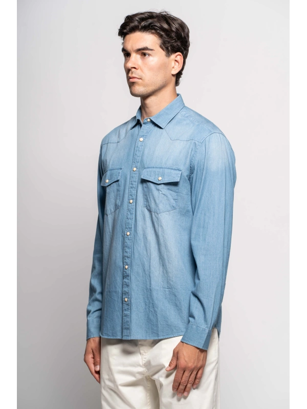 CAMICIA DENIM CAMPIONE