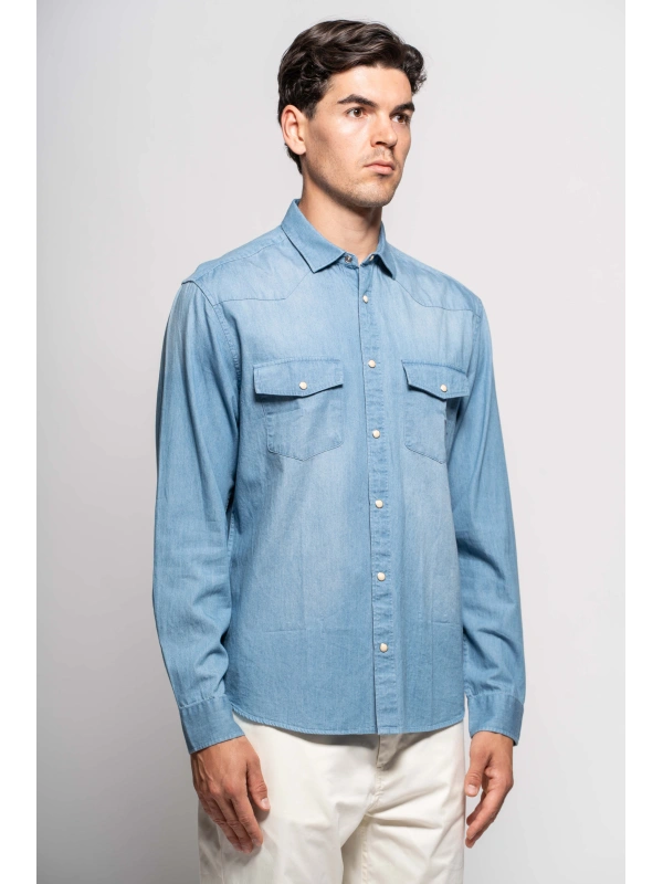 CAMICIA DENIM CAMPIONE