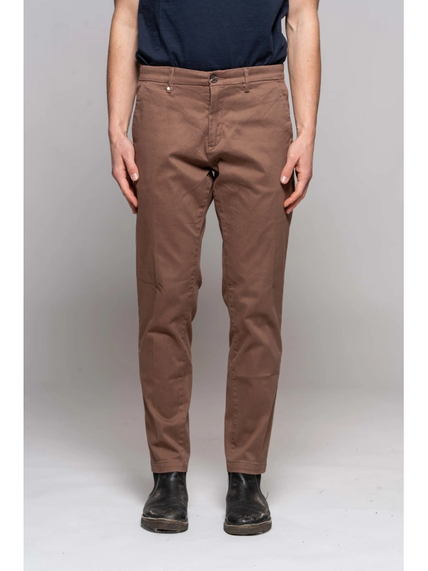 SATIN CHINO PANTS