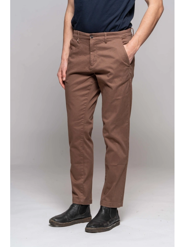 PANT.CHINO RASO SABBIA