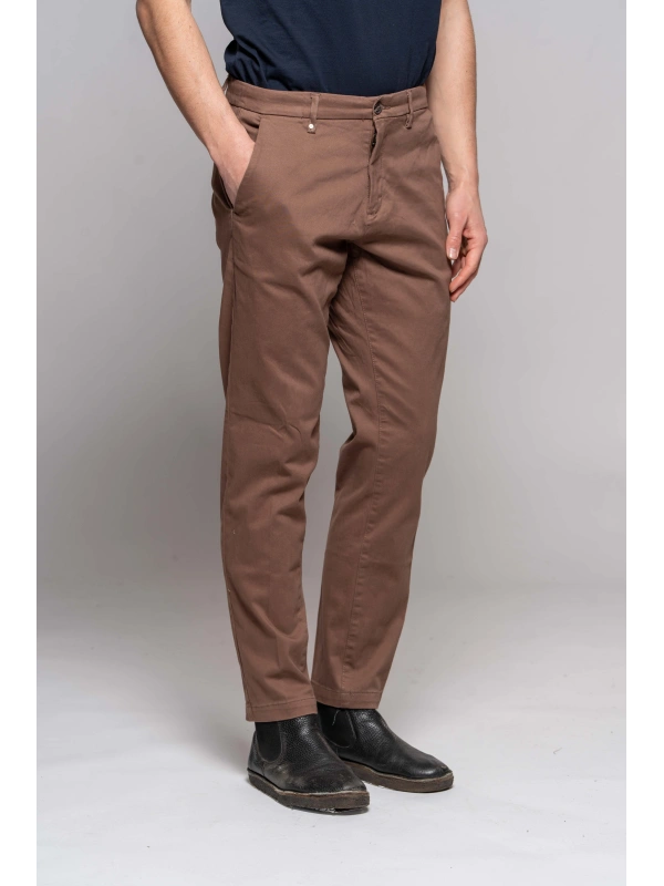 PANT.CHINO RASO SABBIA