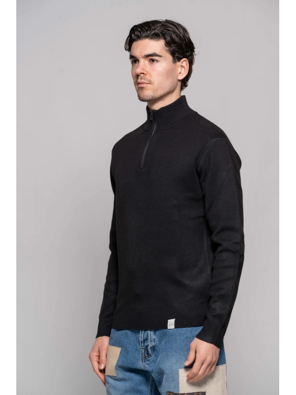 LUPETTO MEZZA ZIP PUNTO MILANO BLU NAVY