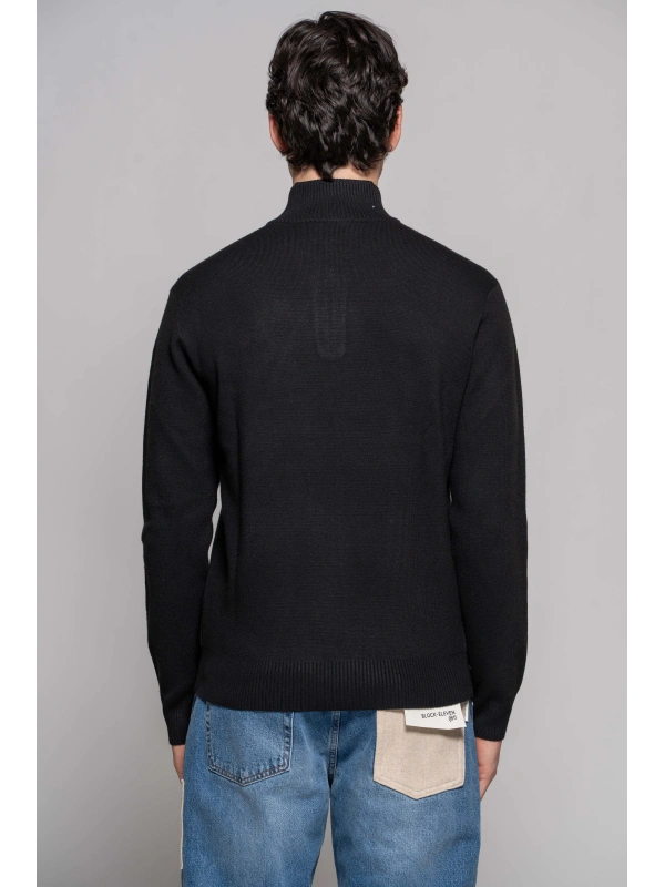 LUPETTO MEZZA ZIP PUNTO MILANO BLU NAVY