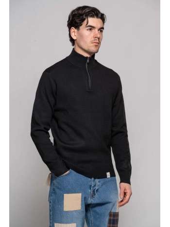 LUPETTO MEZZA ZIP PUNTO MILANO BLU NAVY