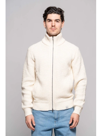 GIACCA ZIP SLUB NOTTE