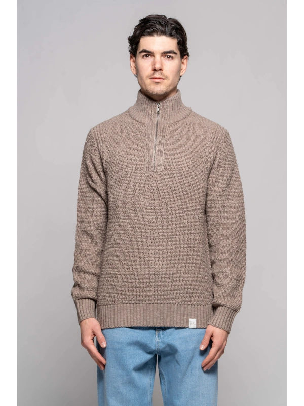 LUPO ZIP SLUB NOTTE
