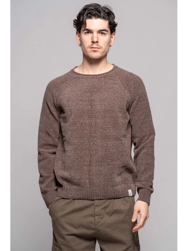 MAGLIA GIRO CINIGLIA TORTORA