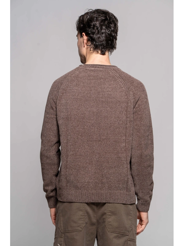MAGLIA GIRO CINIGLIA TORTORA