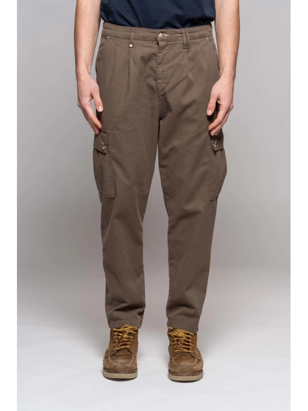 PANT.CARGO FASHION SABBIA