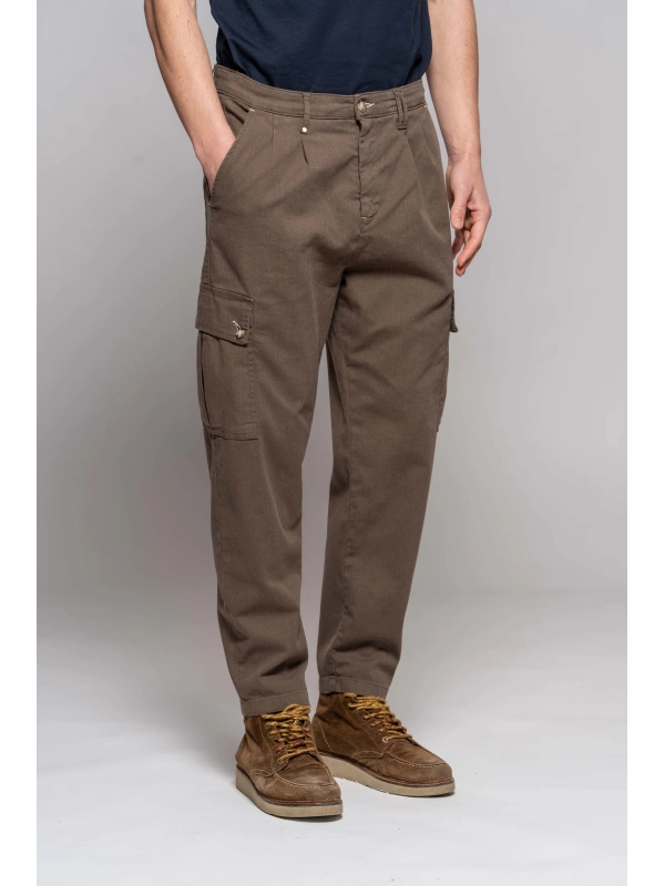 PANT.CARGO FASHION SABBIA