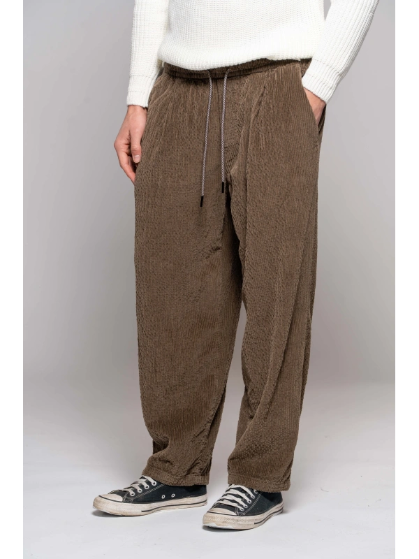 HAMMERED VELVET TROUSERS 2