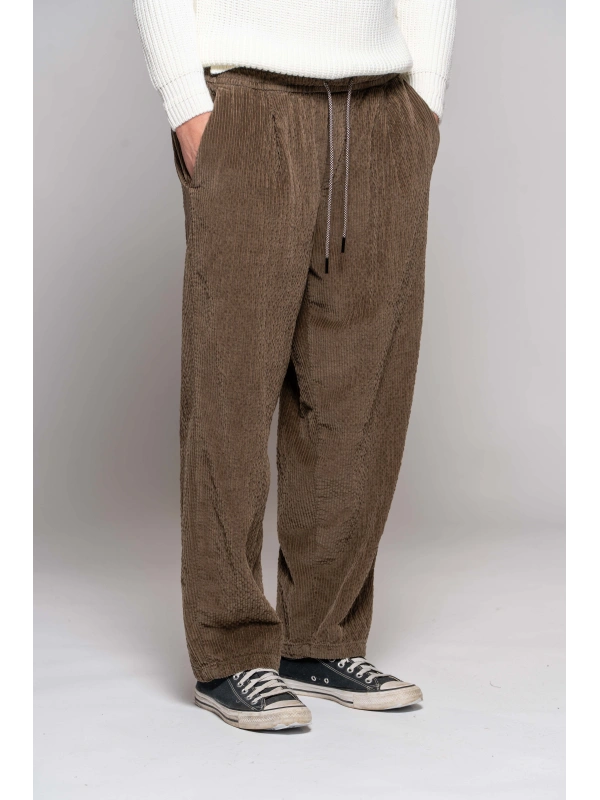 HAMMERED VELVET TROUSERS
