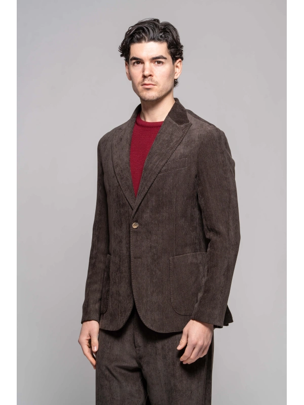 VELVET EFFECT FRINGE JACKET