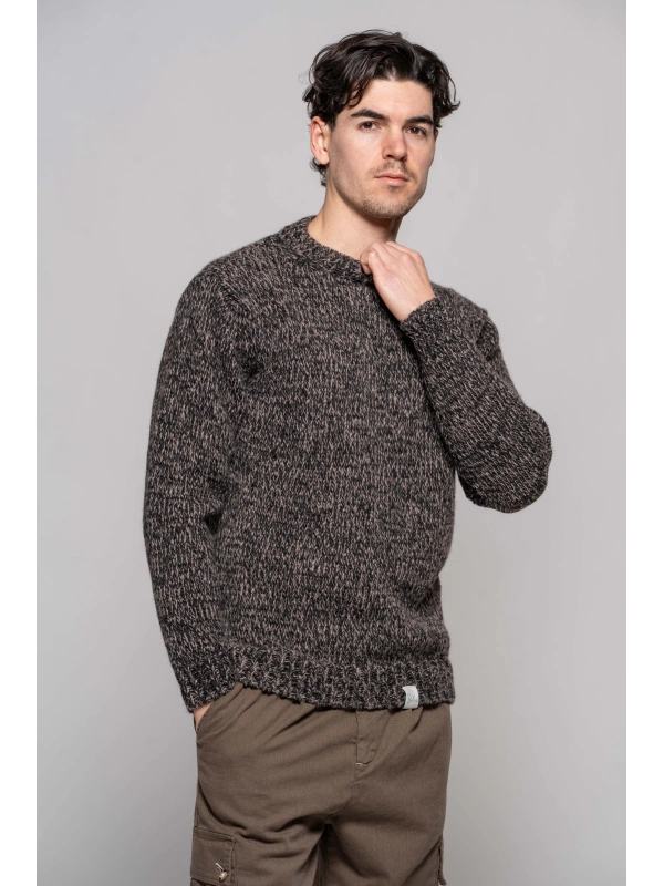 MELANGE CREW NECK SWEATER
