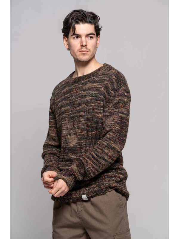 MAGLIA GIROCOLLO PAVONE