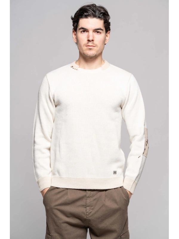 MAGLIA TOPPE PUNT.BICOL MORO/BLU