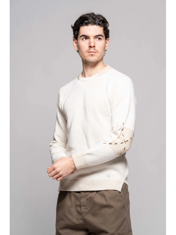 MAGLIA TOPPE PUNT.BICOL MORO/BLU