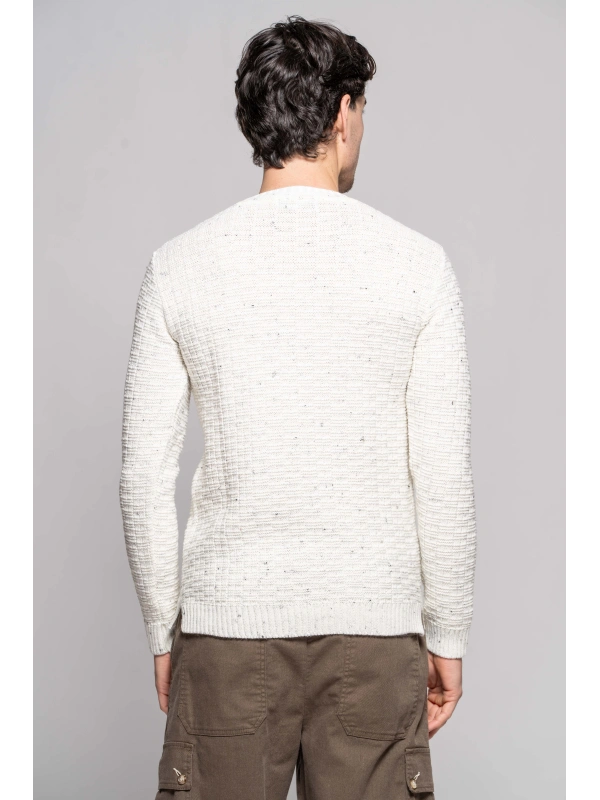 MAGLIA PUNTO TRATT.BOTT. BLU