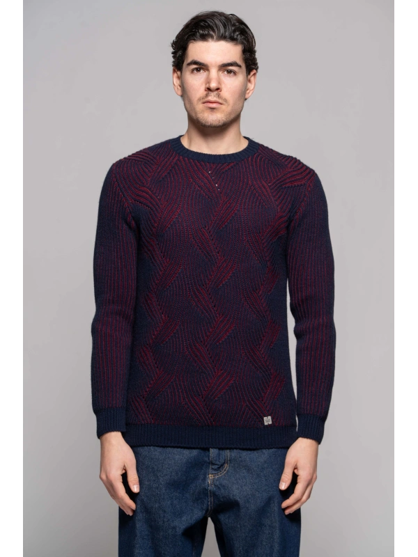 MAGLIA JAQUARD BICOL.