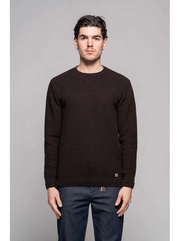 B.RICE GRAIN COLOR SWEATER