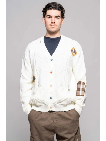 CARDIGAN PATCH TESS. VERDE INGLESE