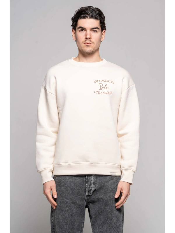 G-NECK SWEATSHIRT WITH PRINT