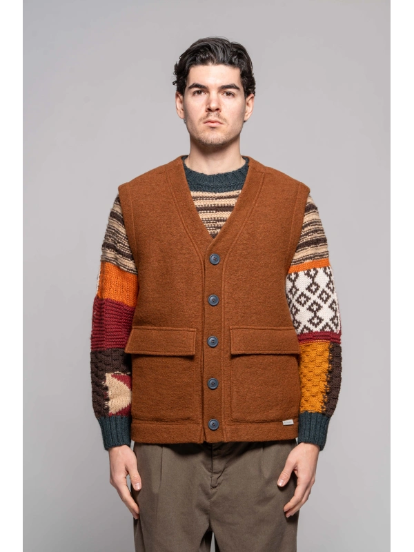 GILET LANA COTTA