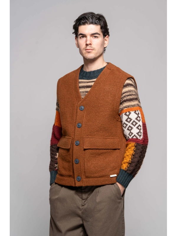 GILET LANA COTTA