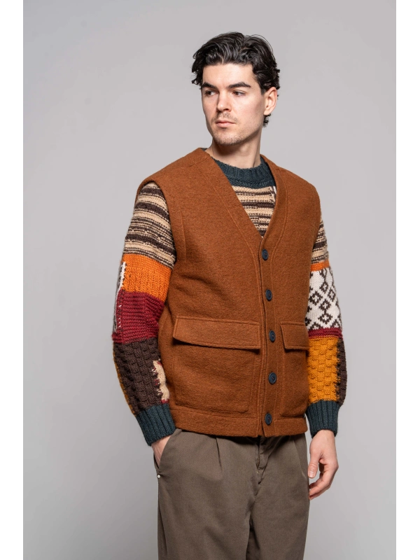 GILET LANA COTTA