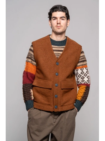 BOILED WOOL VEST