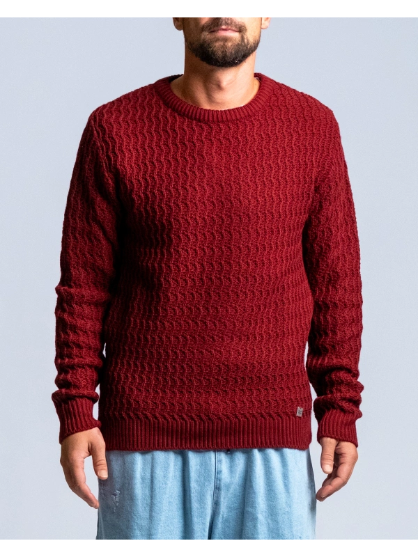 MICRO BRAID SWEATER