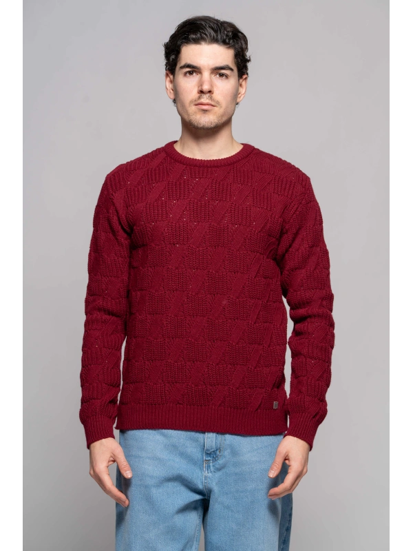 ENGLISH RIB BRAID SWEATER