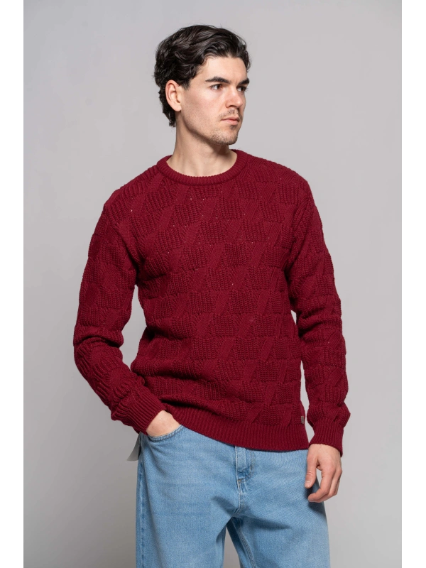 ENGLISH RIB BRAID SWEATER
