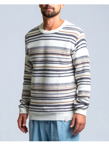 MAGLIA RIGA JAQUARD PANNA