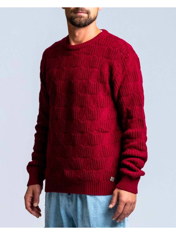 MAGLIA RIGA JAQUARD PANNA