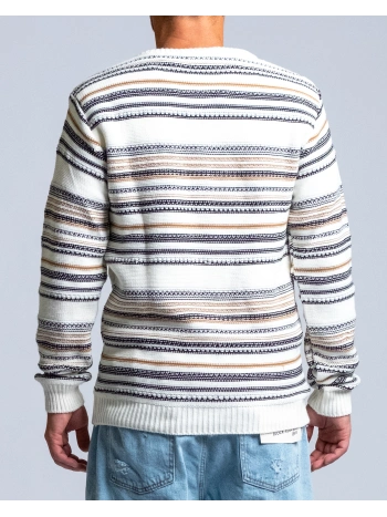MAGLIA RIGA JAQUARD PANNA