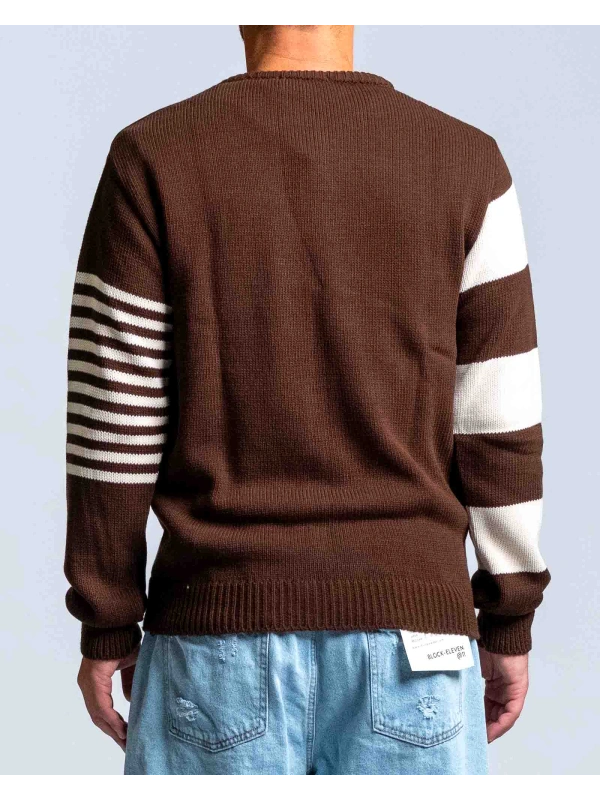 MAGLIA RIGA JAQUARD PANNA