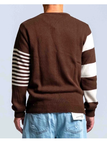MAGLIA RIGA JAQUARD PANNA