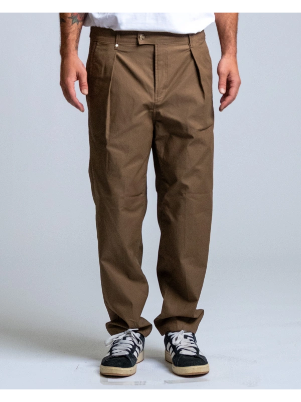 YARN-DYED POL/COTTON PANTS