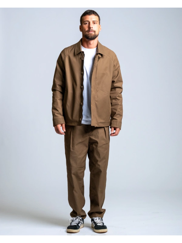 YARN-DYED POL/COTTON PANTS