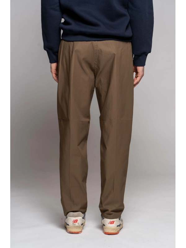 PANT. POL/COT TINTO FILO TABACCO