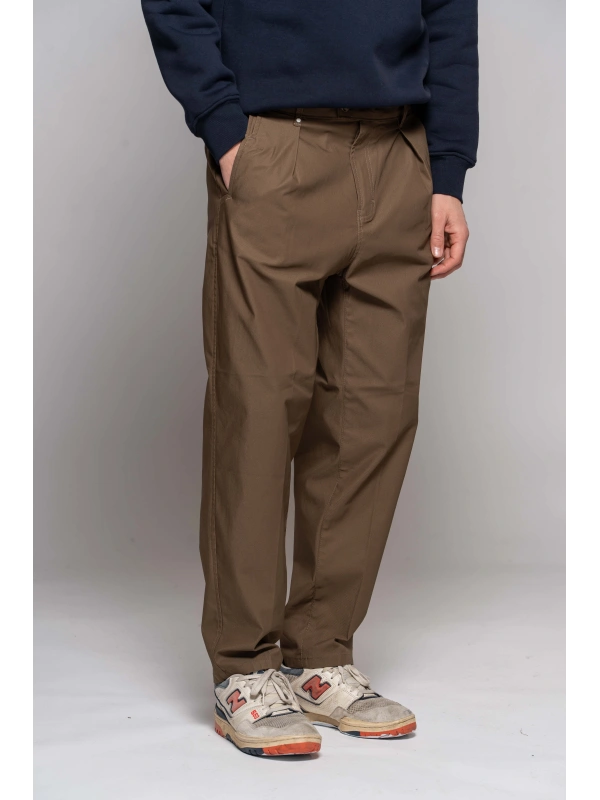 YARN-DYED POL/COTTON PANTS