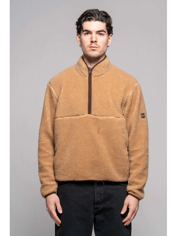 HALF-ZIP TEDDY JACKET