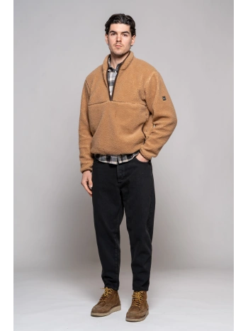 HALF-ZIP TEDDY JACKET