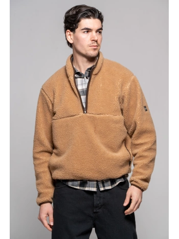HALF-ZIP TEDDY JACKET