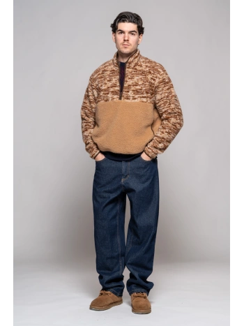 Half and Half Teddy Jacket