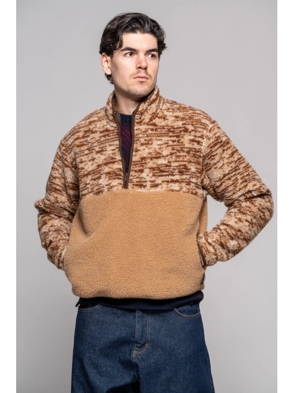 Half and Half Teddy Jacket