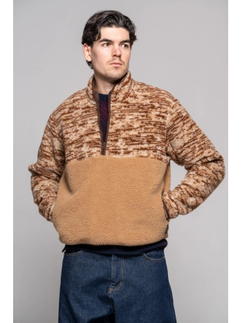 Half and Half Teddy Jacket