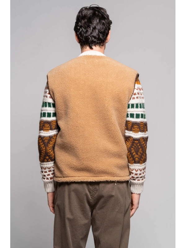 GILET TEDDY MEZZA ZIP